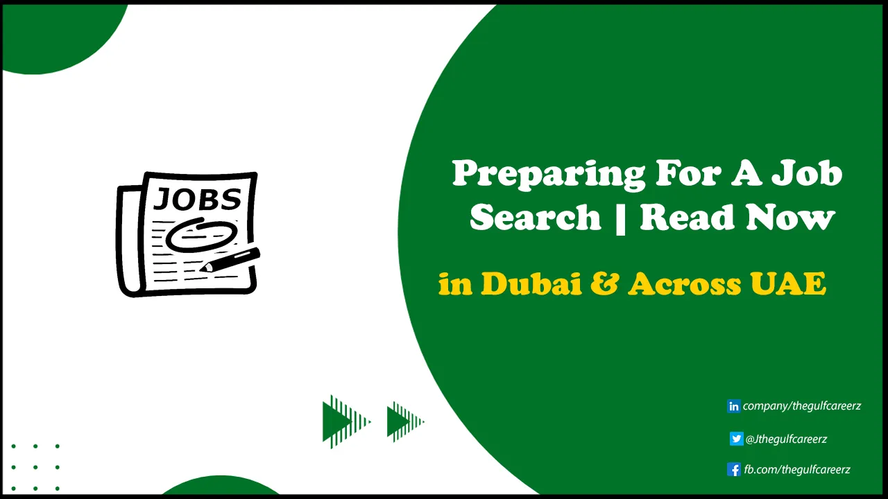 preparing for a job search in Dubai